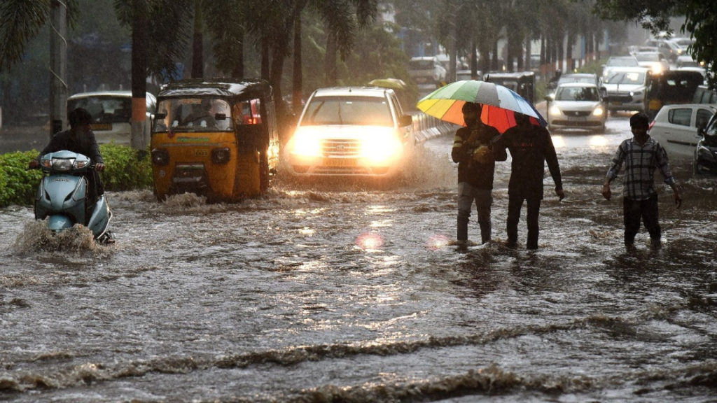 Heavy Rain in Medak District