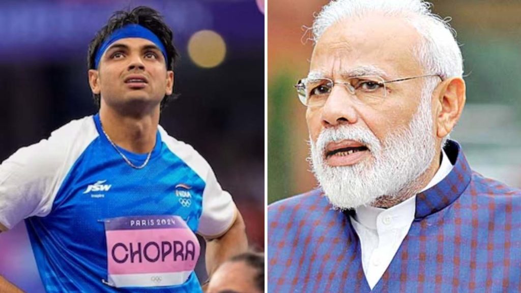 Neeraj Chopra and PM Narendra Modi