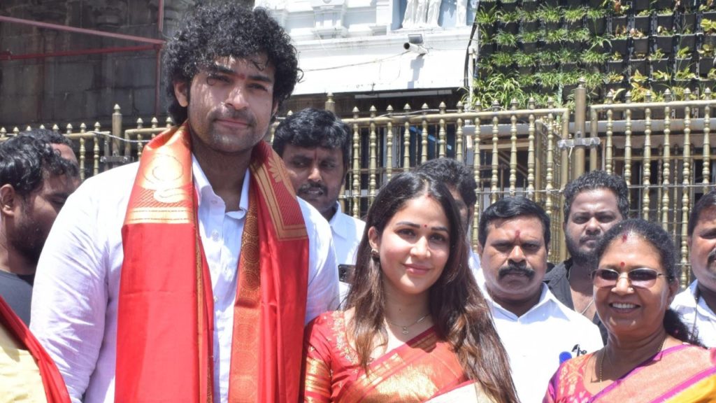 Varun Tej and Lavanya visited Tirumala