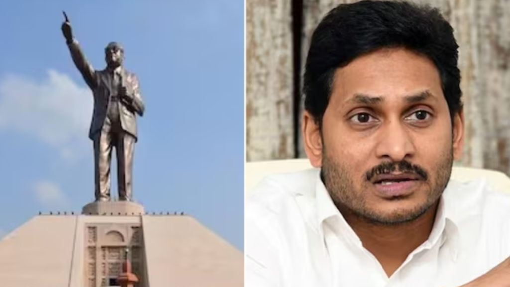 Ys Jagan Reddy's name removed from BR Ambedkar's statue plaque