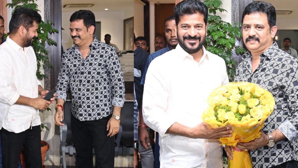 Telugu Film Chamber of Commerce President Meets CM Revanth Reddy