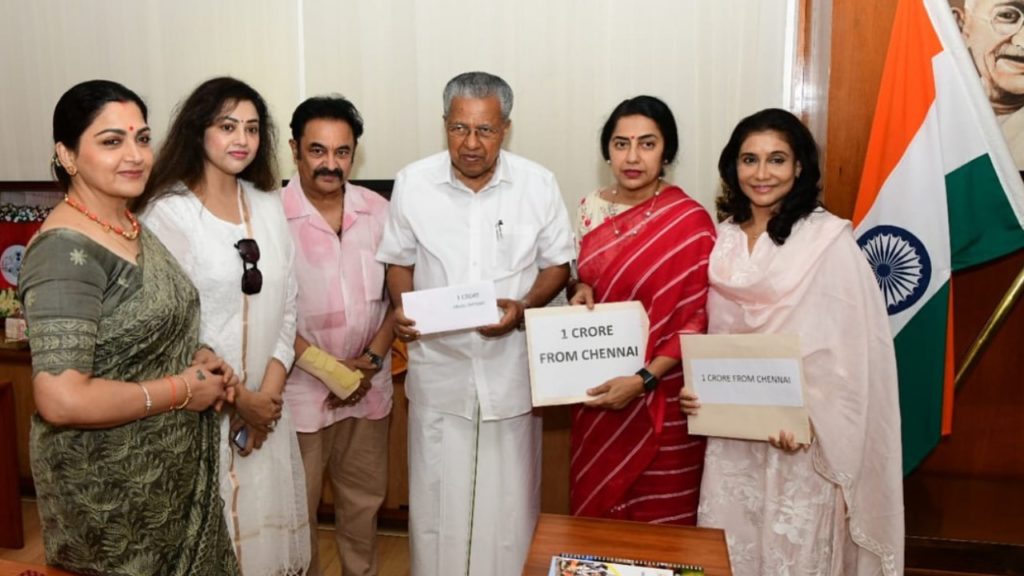 Some South Senior Actresses gives Huge Amount to Kerala cm Relief Fund for Wayanad People