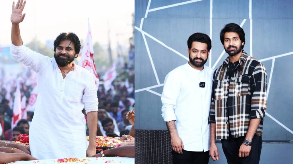 NTR Cousin Narne Nithiin Movie Event in Pawan Kalyan Pithapuram