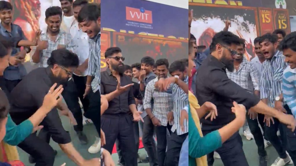 Vikram Dance With College Students in Thangalaan Movie Promotions Videos goes Viral